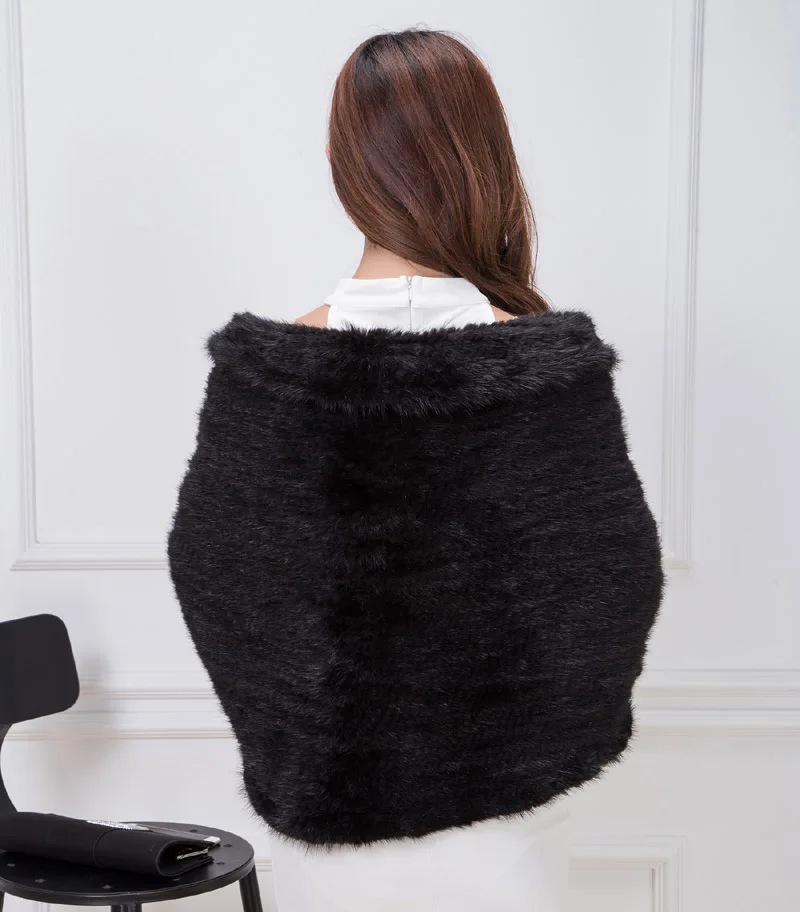 knit mink fur shawl 2