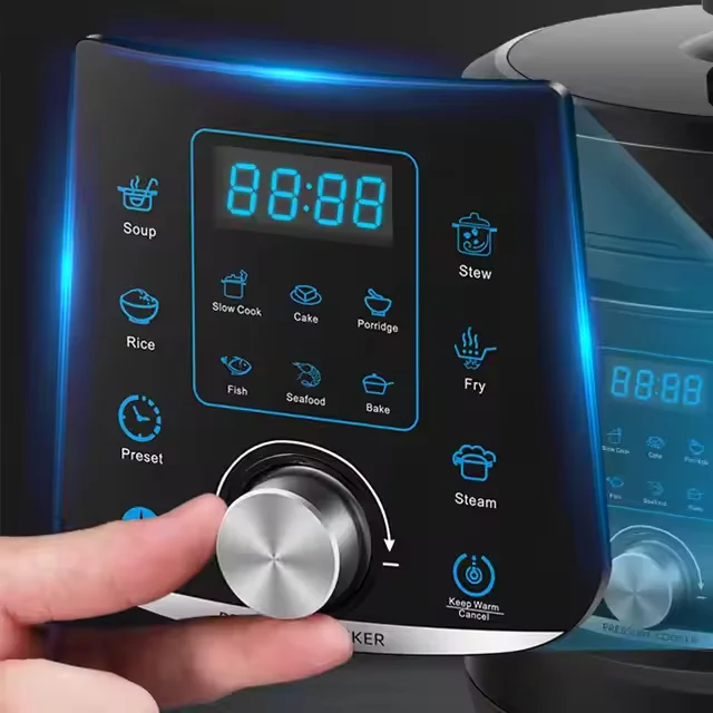 Electric Pressure Cooker One-Touch Control Stainless Steel Smart Multi-Cooker Pressure Cooker