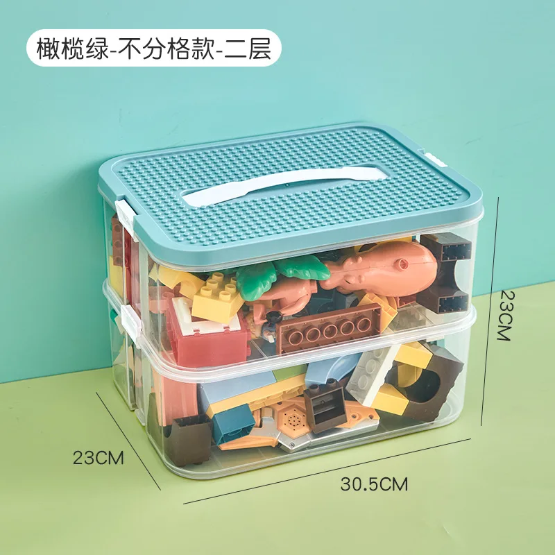 Kids Large Plastic Stackable Toy Storage Box Home Organizer Container
