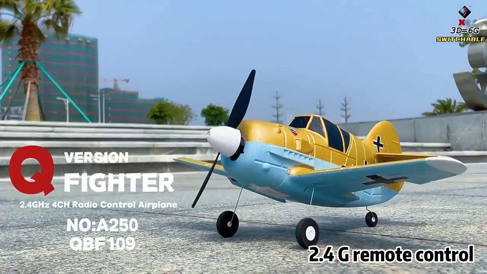 Wltoys Xk A250 Airplane Bf-109 Radio Control Toys 2.4g 4ch Epp Rc Fighting  Rc Plane For Kids - Buy 2.4ghz 4ch A250 Bf-109 Epp Rc Fighting Airplane  Model 3d/6g Q Version Foam Rc Fighter With 6-axis