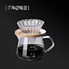 High borosilicate glass pour-over kettle