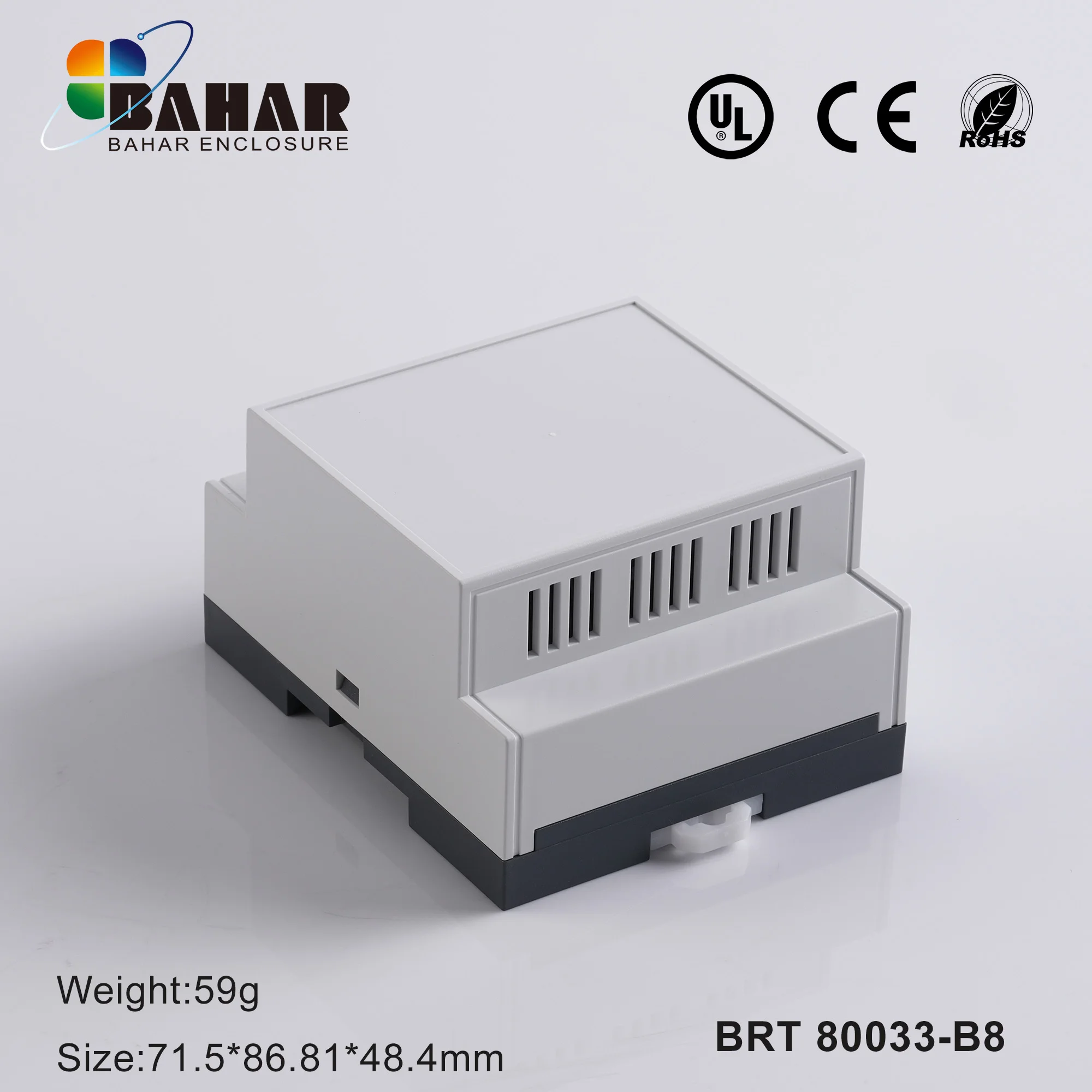 BRT 80033 Junction Box - Flame Retardant & DIN Rail Compatible