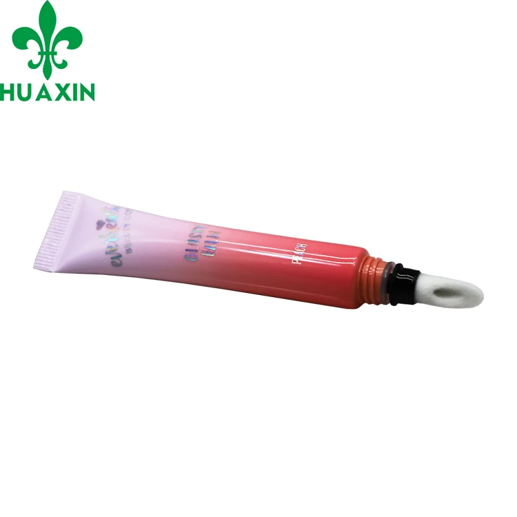 15ml 20ml Pink PCR Plastic Packaging Unique Shape Compostable Lip Oil Gloss Tubes Squeeze Soft Eye Cream Tubes Cosmetics