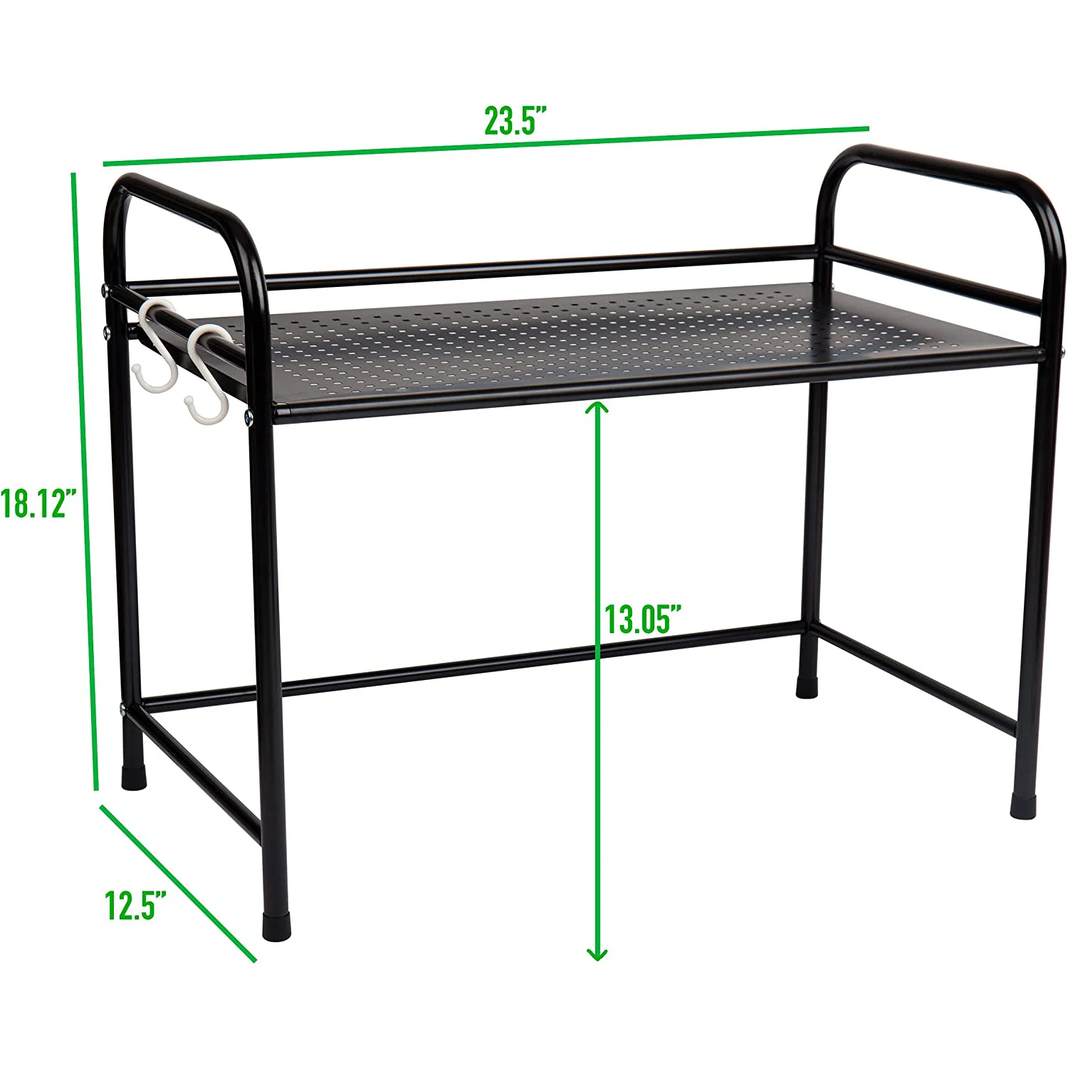 Wholesale Eco-Friendly Foldable Space-Saving Powder Coated Modern Kitchen Counter Cabinet Sturdy Iron Storage Rack Microwave