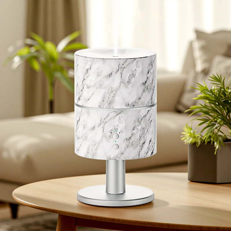 Adjustable 3-in-1 280ml Ultrasonic Aroma Diffuser Table Lamp with Night Light Essential Oil for Household Aromatherapy