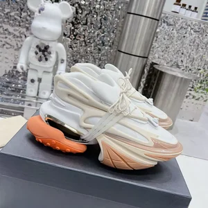 Fashion Thick Platform Walking Shoes with Genuine Leather Upper Luxury Designer Details Comfort All Seasons Use