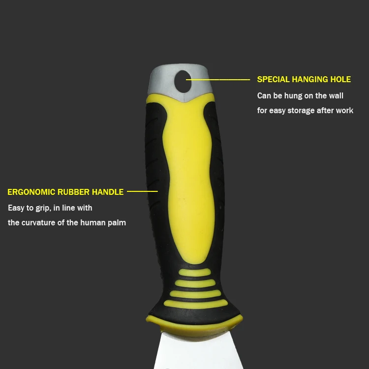 High Quality Stainless 75mm 10 in 1 Multi-function Putty Knife with TPR Handle for various Scenarios