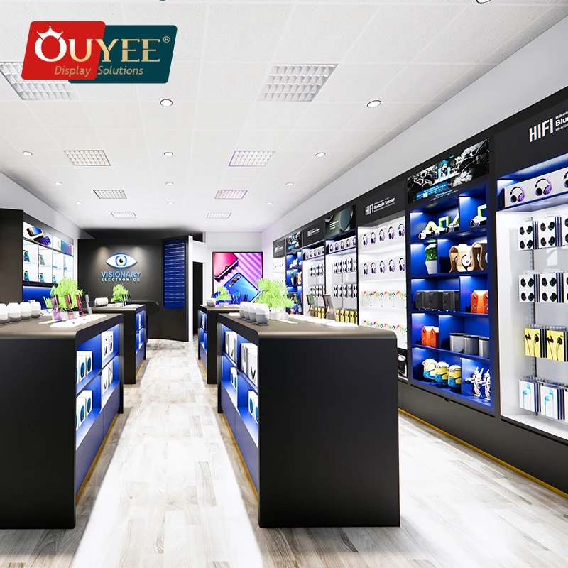 Cell Phone Accessory Display Mobile Shop Counter Computer Shop Decoration Mobile Shop Interior Design