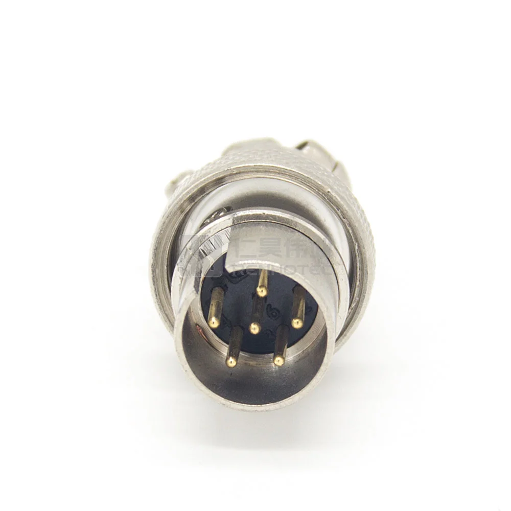 VISSQH GX12 Connecteur Aviation 4 Broches Mâle Et Femelle - 5A 12mm Métal Panneau Caoutchouc Capuchon (20