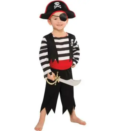 P Pirate Garçon Jouet Costume Halloween Robe Fantaisie Fête 3-4 ans réduit FREE P 