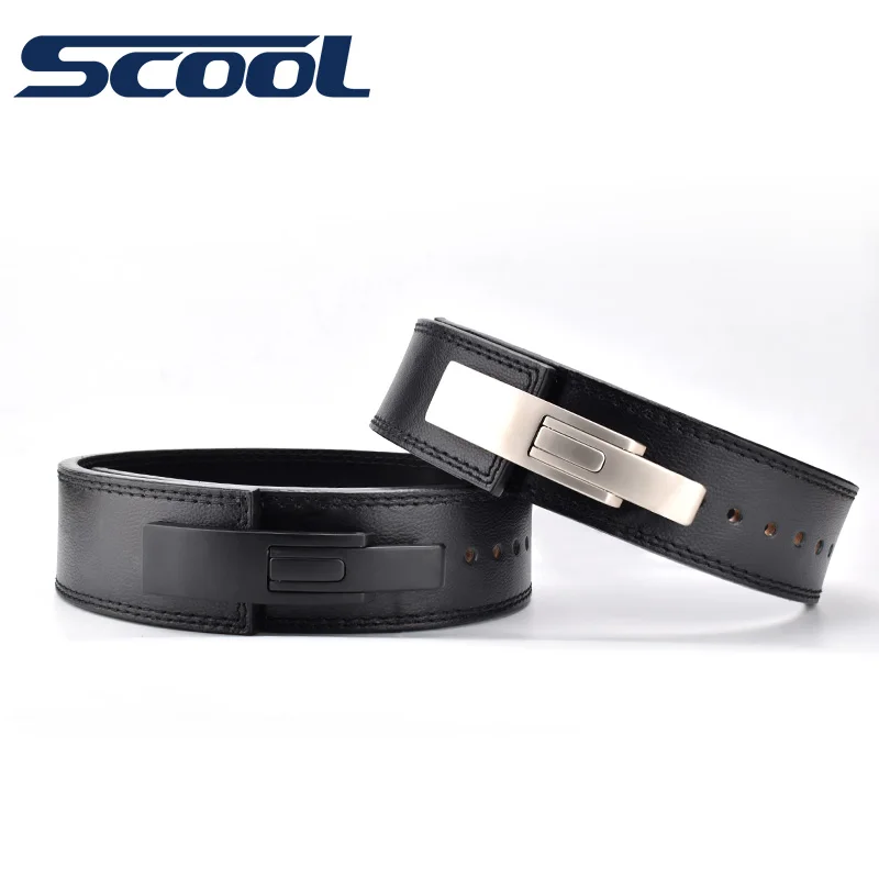 POWER  DRAGON  Power Training Heavy Duty Gym Leather Belt Weight Lifting Lever Buckle 8cm Breadth 10mm 13mm Thickness