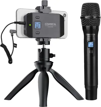 COMICA Wired Microphone for Smartphone, Comica CVM-WS50(H) Handheld Microphone for IPhone/Android Phones Interview
