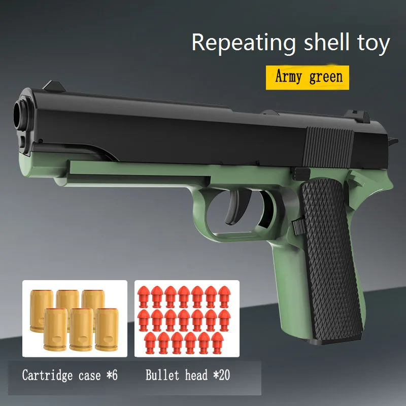 Полностью автоматический метательный пистолет Blowback 1911 Colt, метательный пистолет песчаный ястреб, мягкая пуля, игрушечный пистолет, оптовая продажа