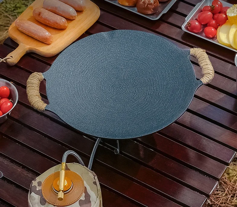 Wholesale Creative Korean Style Round Grill Pan Non-Stick Outdoor