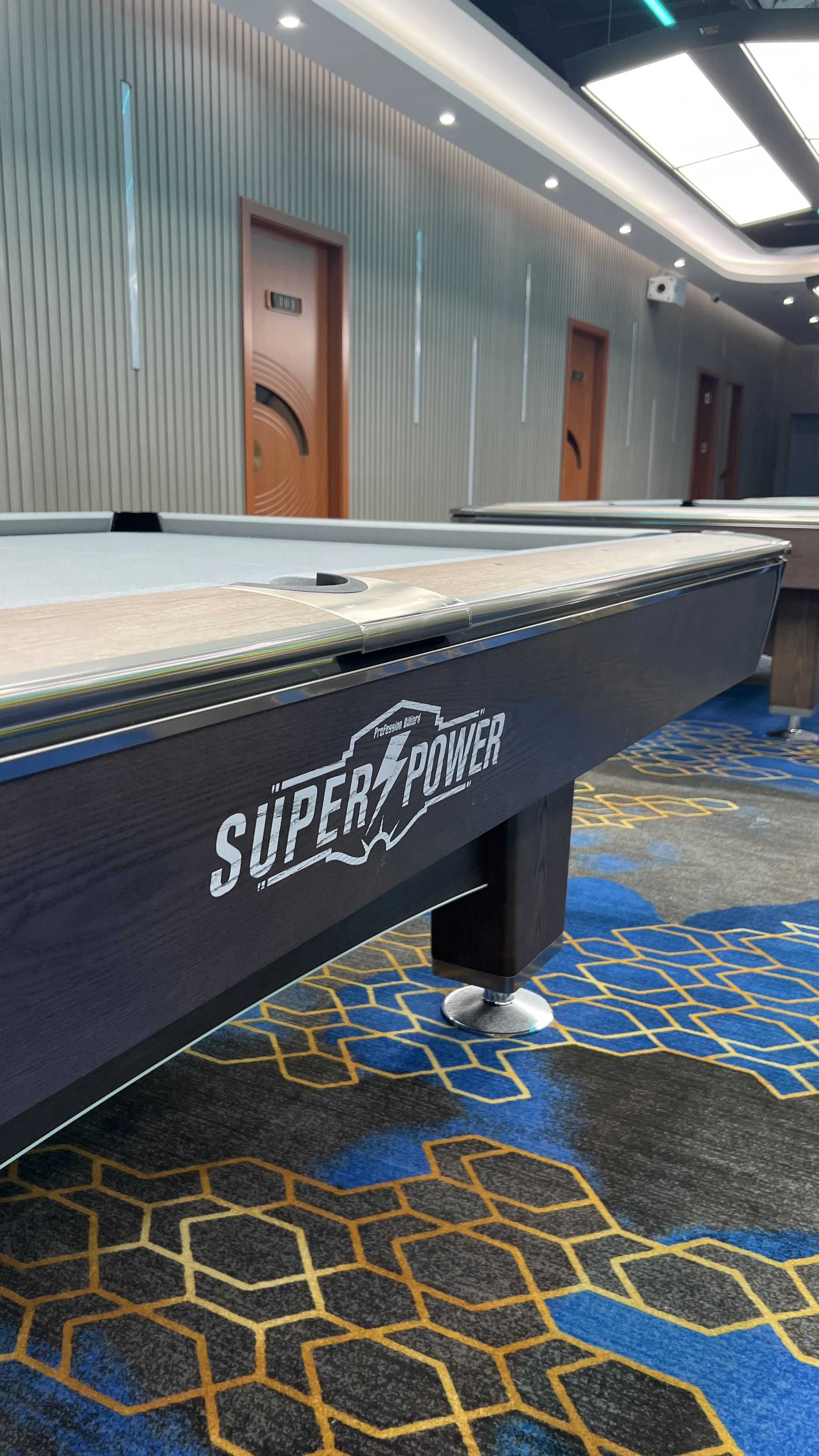 2023 New Arrival Superpower Oak Solid Wood 9ft 8ft American Pool Table