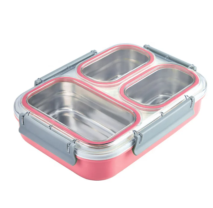 Aohea Heat Preservation Bento Lunch Box 3 Compartment 304 Stainless ...