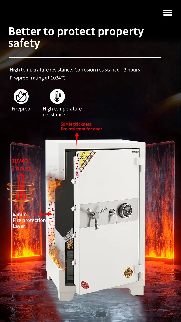 CEQSAFE Home Bank Digital Safe Metal Security Steel Fireproof Safe Box details