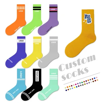 High Quality Customized Unisex Socks Letter Pattern Socks Logo Customize Socks