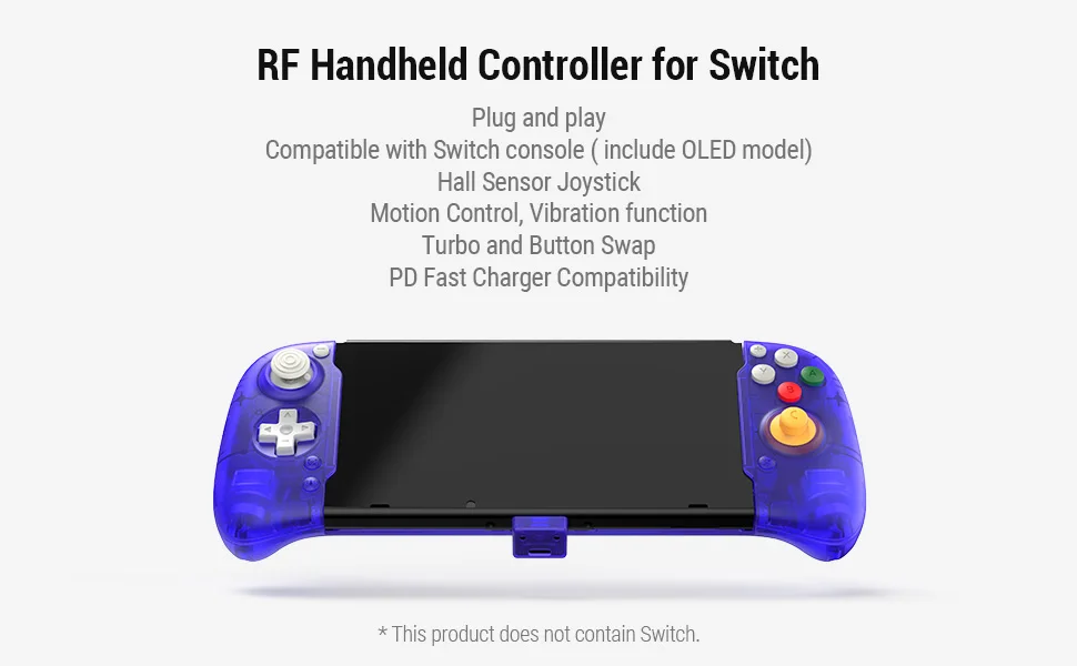 Retroflag Handheld Controller With Hall Sensor No Drift Gamepad