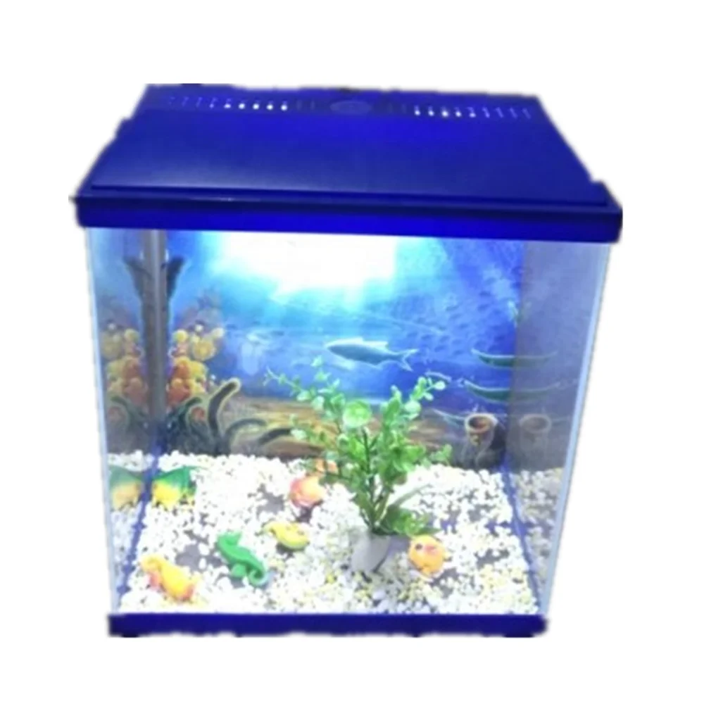tanque de peces de cristal hecho a mano tanque de acuario con luz led buy acuario luz pecera pecera de cristal transparente acuario de interior
