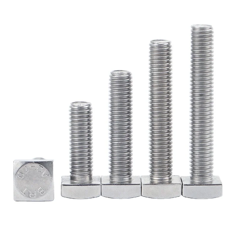 DIN 21346 Square Head Bolts Product Grade C Surface Treatment