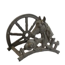 Лидер продаж, недорогой декоративный настенный металлический держатель для шланга, держатель для шланга