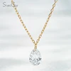 10K Yellow Gold + Pear