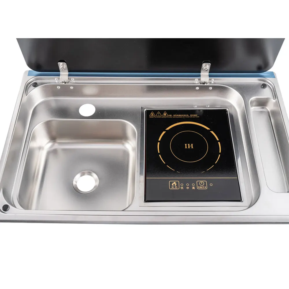 Professional Supplier 304 Stainless Steel Rv Sink And Induction Cooktop
