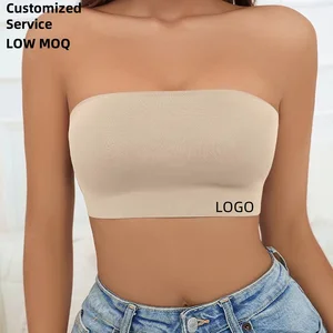 Strapless Underwear Female Invisible No Steel Ring No Trace Big Chest Small Strapless One-piece Thin Design BH