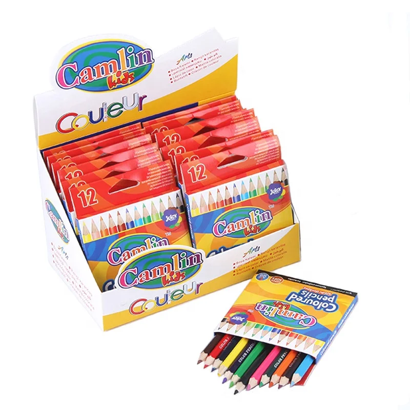 24 Color Pencils Packed in Box Lead Diameter 3.0mm OEM Brand Wooden