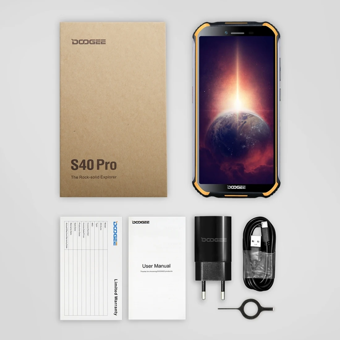 DOOGEE S40 Pro 2020 4GB+64GB 5.45 inch 4650mAh Battery Rugged Android 10.0