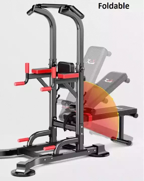 Gym Equipment Home Tool Adjustable Multi-function Strength Fitness Power Tower Pull Up Dip Bar Station supplier