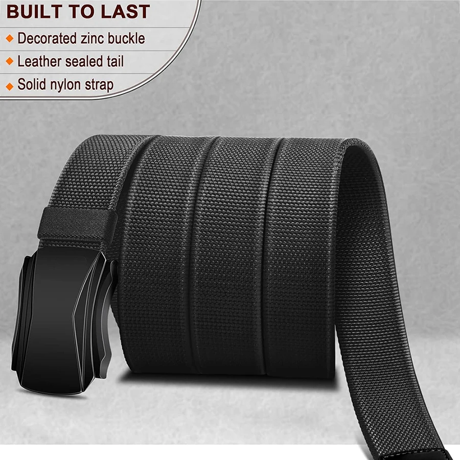 Durable Sports Men Wear-resistant Adjustable Training Hiking Hunting Tactical Stretch Web Nylon Belt
