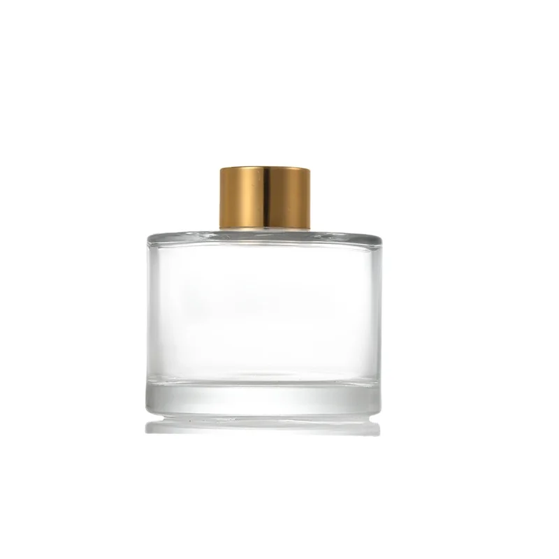 Decorative Glass Aromatherapy Container 200ml Transparent Perfume Fragrance Essential Oil Empty Reed Diffuser Glass Bottle