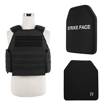 Tactical vest with breathing layer and molle system can be placed in front and rear hard plates L4, side panel