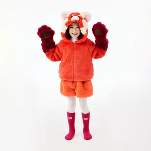 New OEM-Designed Girls' Princess-Themed Winter Fleece Polyester Sets-Children's Christmas Dresses & Sets
