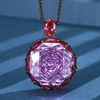 purple pendant with Chopin chain