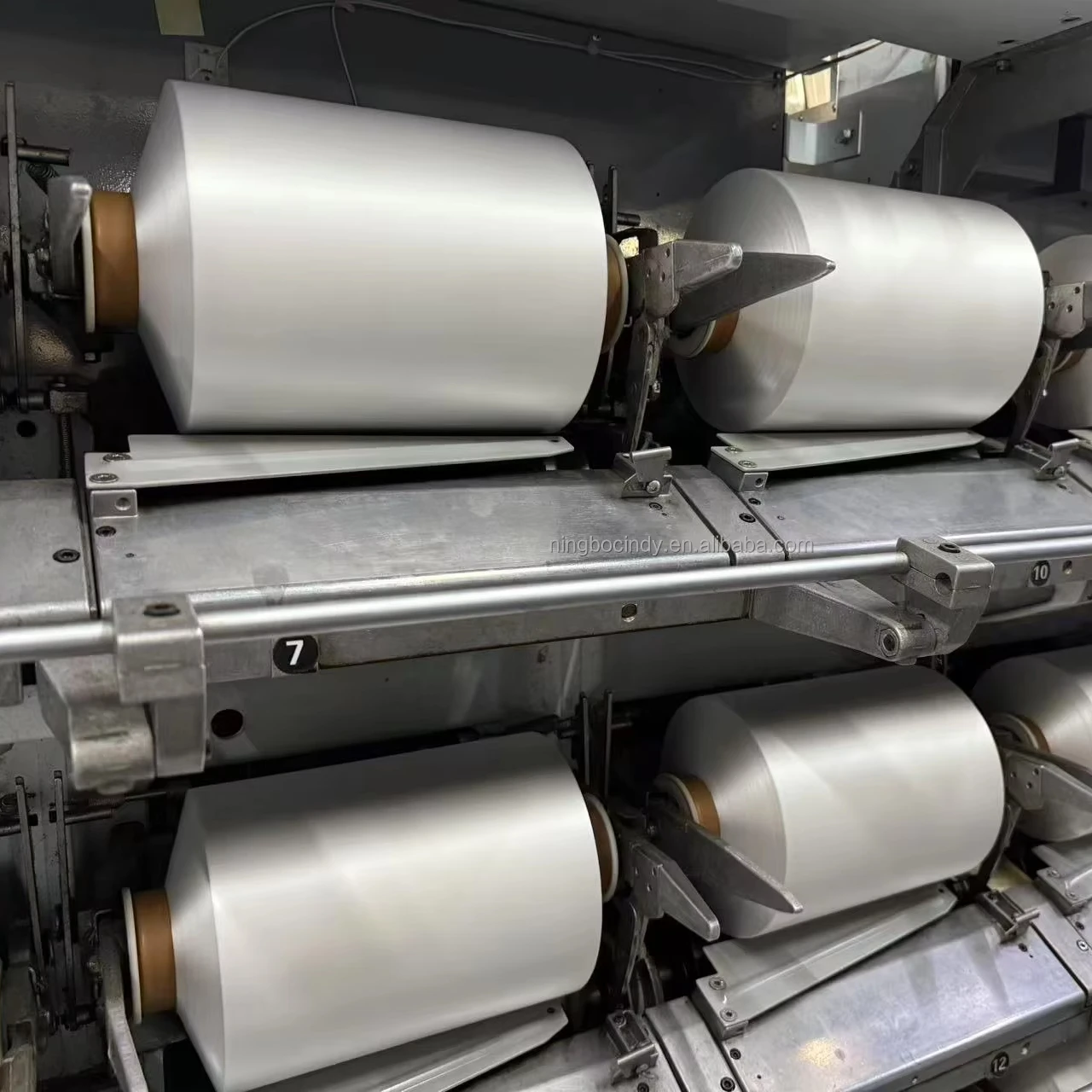 Factory Supply Solid Virgin White Core Spun Yarn 55D/24F Polyester Spandex PBT DTY Filament and 75D/24F Nylon Fiber for Knitting