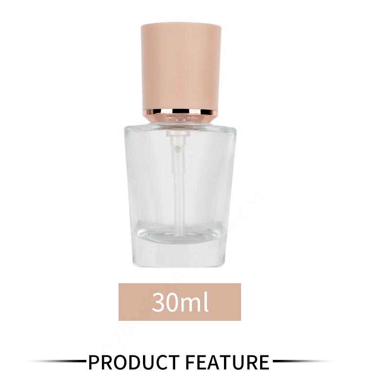 Custom makeup 30ml empty cosmetic packaging liquid foundation glass bottle with pump manufacture