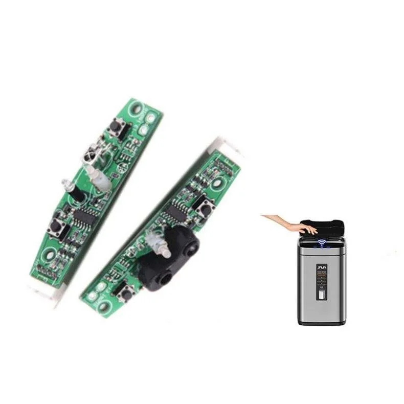 Custom Home Use Intelligent Human Hand Infrared Induction Trash Can Sensor Pcb Home Appliances Automatic Flip Storage Box Pcba