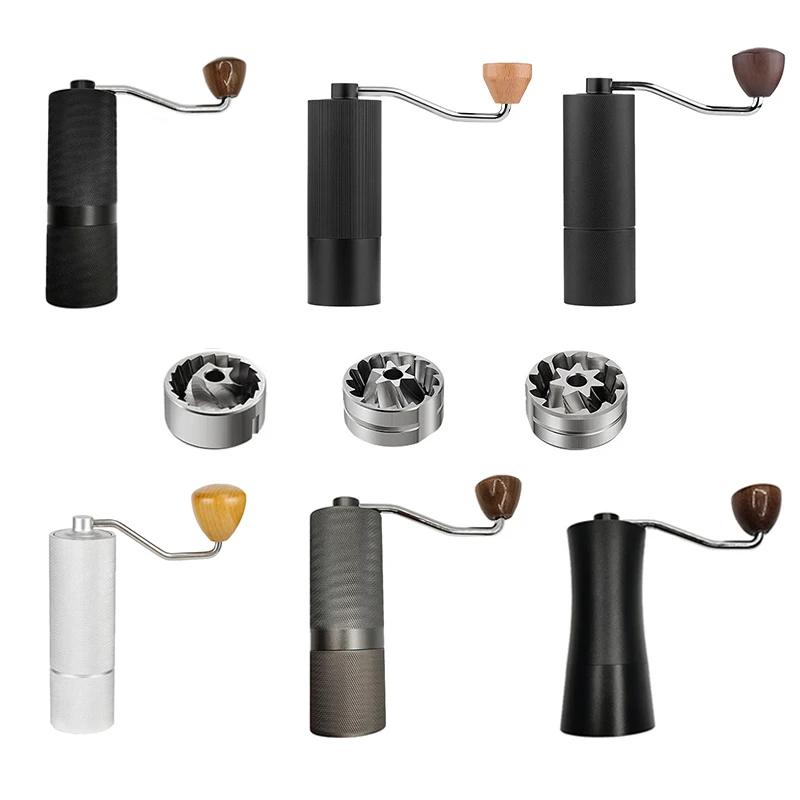 Manual Coffee Grinder Alalloy Body Cnc Stainless Steel Burr Grinding 6