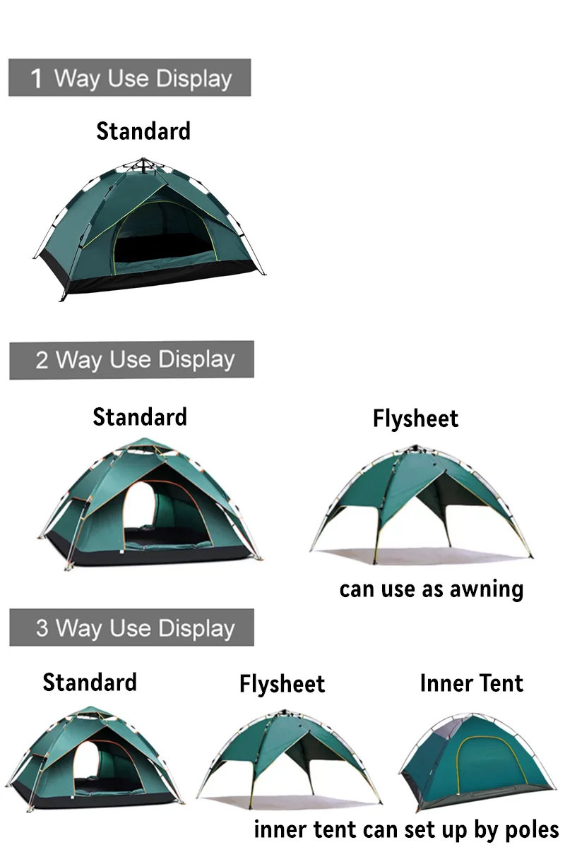 Wholesale Waterproof Automatic Pop Up Tent Family Beach Fishing Tents