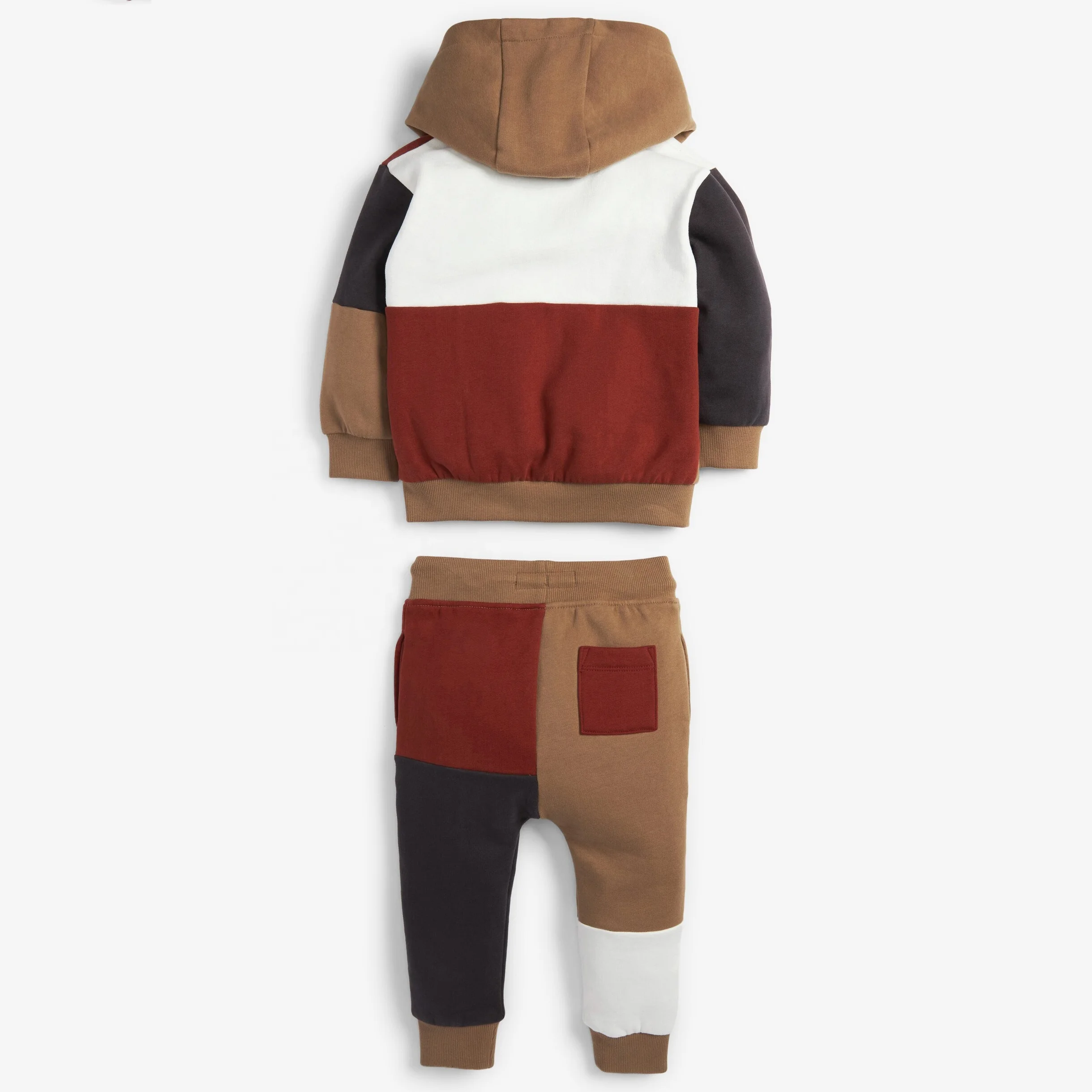 Oem Odm Color Block Toddler Jogger Set Designer Kids Wholesale Winter