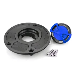 Worldmotop Aluminum Motorcycle Gas Cap / Brake Reservoir Cover - Universal Fit For Kawasaki Ninja 300 400 Z750 Z850 Z1000 (Green) - View #10