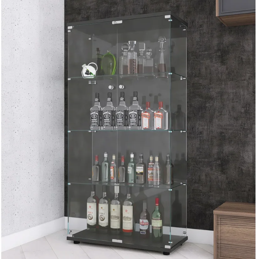 Factory Price Tempered Glass Display Showcase Glass Antique Cabinet Multi-Functional Shop Supermarket Full Vision Counter