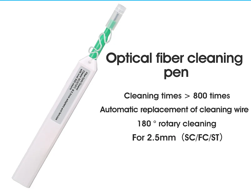 COMPTYCO Fiber Optic End Face Detector One Click 1.25/2.5mm Cleaning Pen Cleaning Box Fiber Optic Microscope Fiber Optic Cleaner details