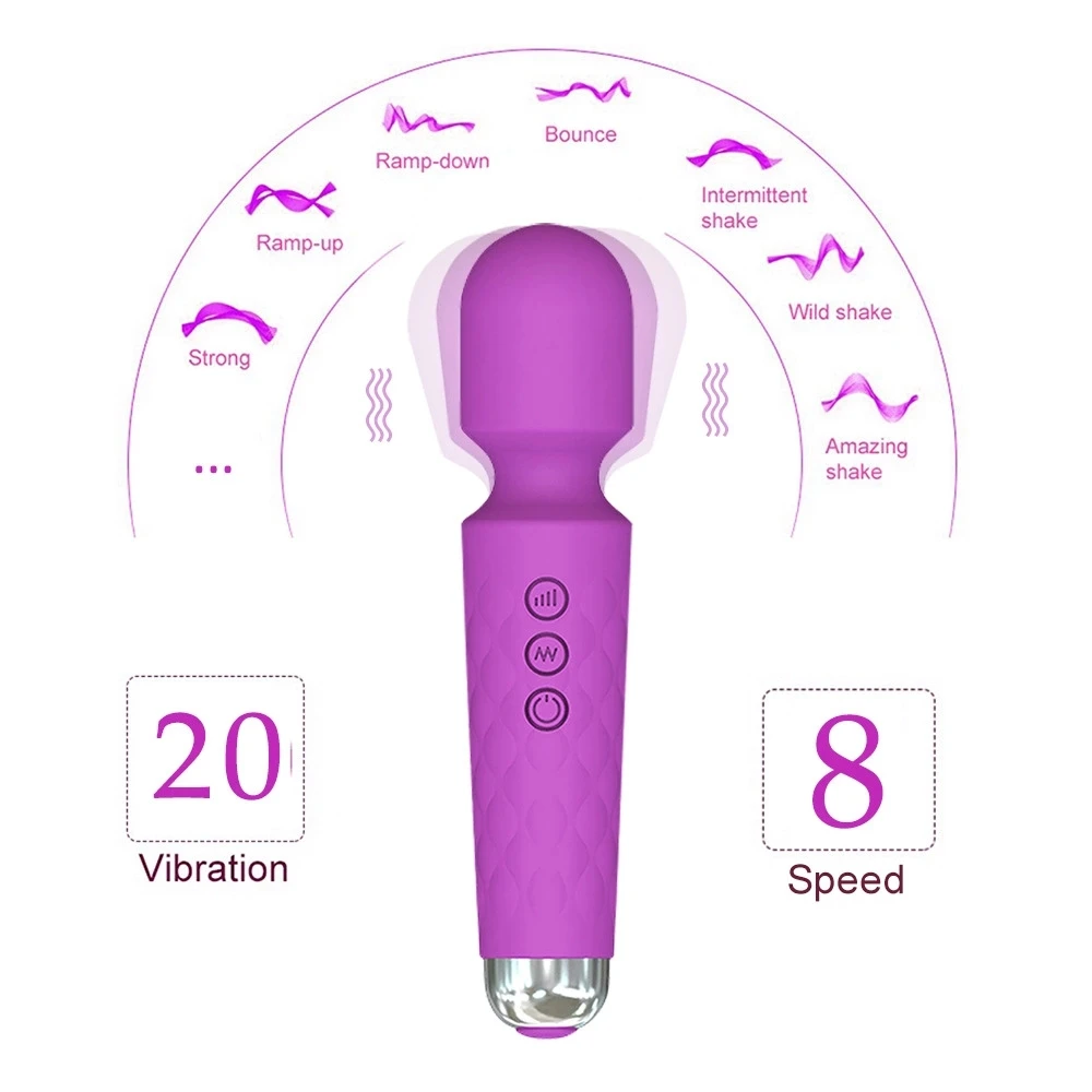 3 Color Pink Purple Black Silicone Av Wand Sex Vibrator Massager Gun Foot  Back Neck Leg Body Wand Exercise Pain Massager| Alibaba.com