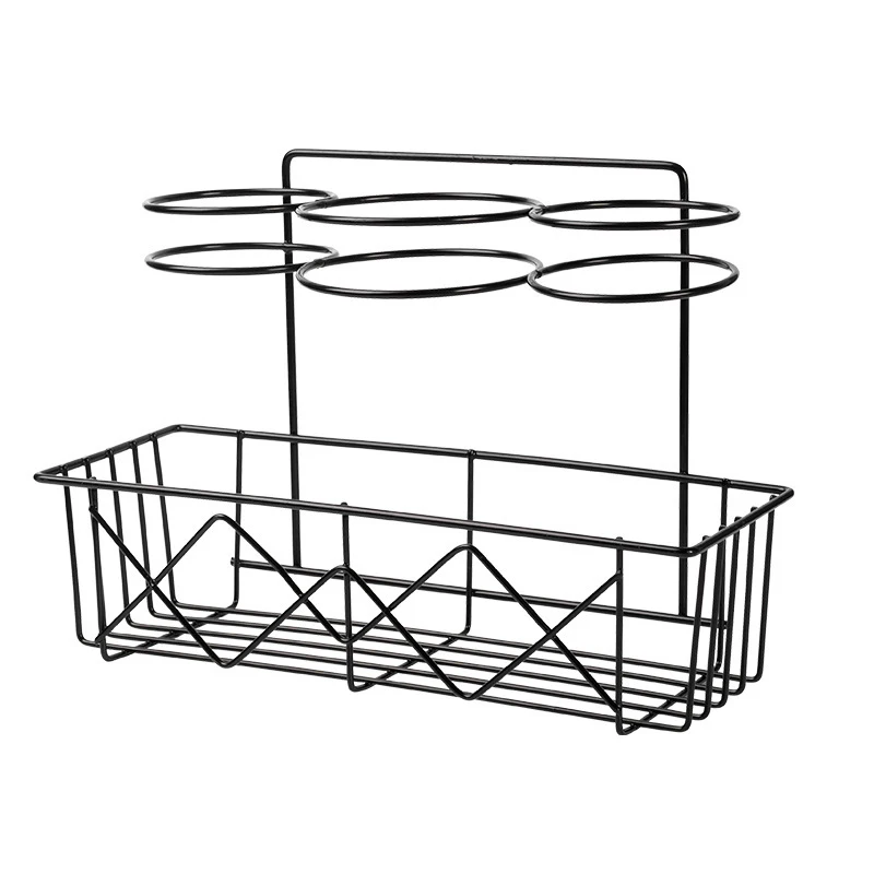 Multifunctional Hair Dryer Holder Wall Mounted Retail Store Rack For