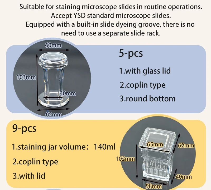 lab Slide Staining Jar