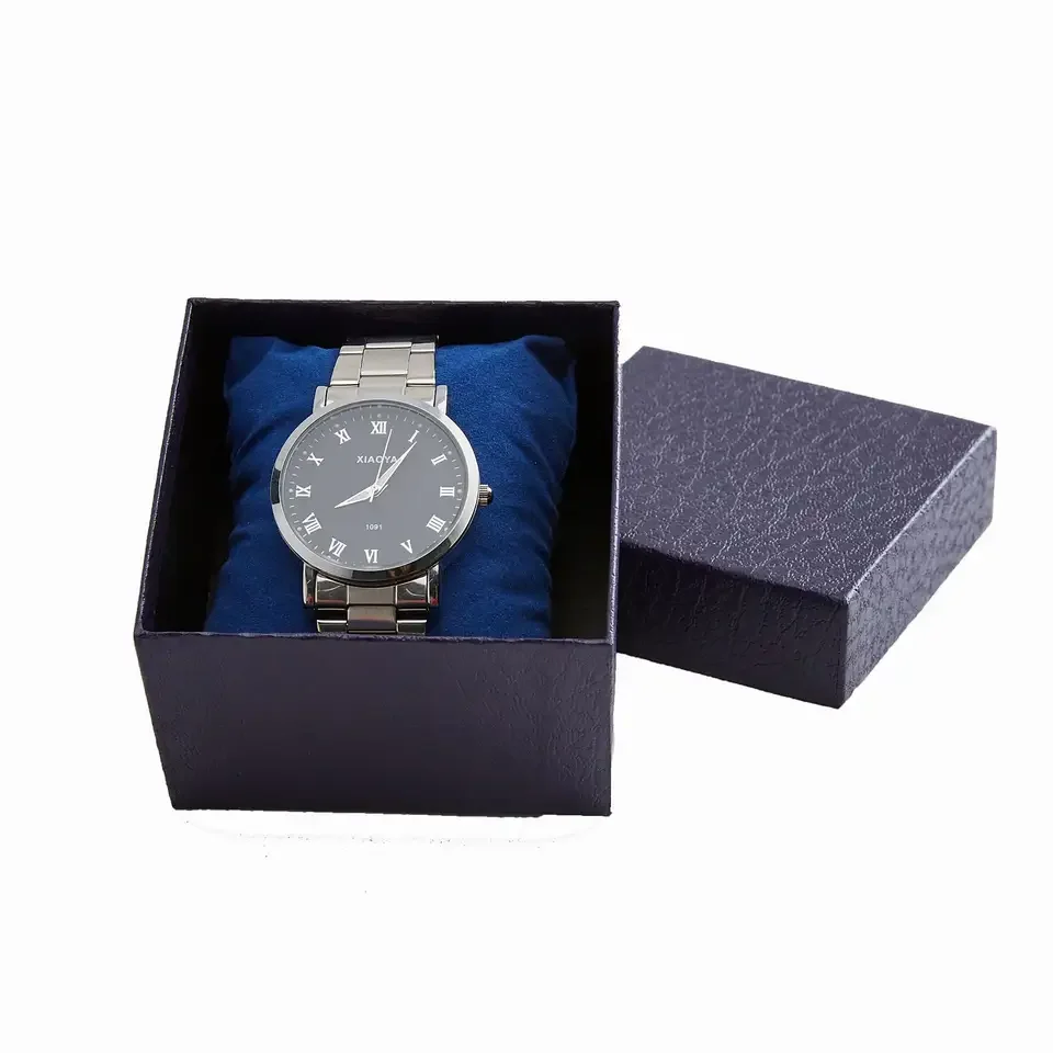 Custom Logo Cardboard Paper Packaging Colorful Wrist Watch Box with Matt Lamination Embossing UV Coating for Gift Watches